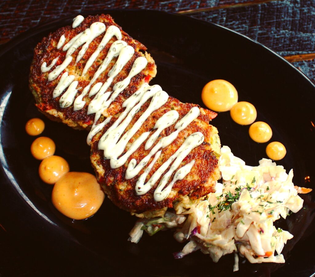 Crab Cakes at Moby Dickys