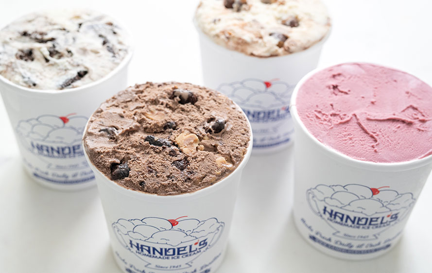 Handels ice cream flavors in a cup