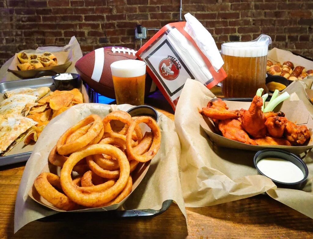 A assortment of food at Filly's Grinders