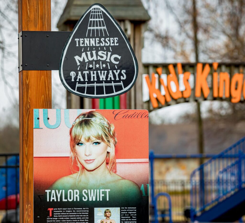 Taylor Swifts Music Pathway Marker in Hendersonville, Tennessee